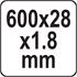 ALUMINIUM RULER  600 MM