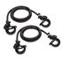 uni Flex, pair of size adjustable stretch cords with safety locks