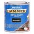 Maston Hammer Metal Paint   Smooth Black Matt   750ml
