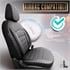 Premium Leather Car Seat Covers INSPIRE SERIES   Black For Kia PICANTO 2017 Onwards