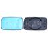 Left Blue Wing Mirror Glass (not heated) and Holder for BMW 5, 1987 1995