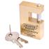 Draper Expert 64200 56mm Quality Close Shackle Solid Brass Padlock and 2 Keys with Hardened Steel Shackle