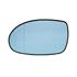 Left Blue Wing Mirror Glass (heated) and Holder for Citroen C5, 2004 2008