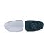 Left Wing Mirror Glass (heated) and Holder for SEAT ALHAMBRA, 1996 1998
