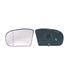 Left Wing Mirror Glass (heated) and Holder for Mercedes E CLASS, 2002 2006