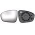 Left Wing Mirror Glass (heated, blind spot warning indicator) and holder for Renault CLIO V 2019 Onwards