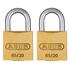 ABUS Compact Brass Padlock   20mm   Twin Pack