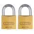 ABUS Compact Brass Padlock   30mm   Twin Pack