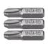 SCREWD BITS 1/4 25MM PH1, PH2, PH3 3PCS