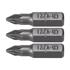 SCREWDRIVER BITS 1/4 25MM PZ1 3 PCS