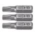 SCREWDRIVER BITS 1/4 25MM TORX T27 3 PCS