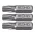 SCREWDRIVER BITS 1/4 25MM TORX T30 3 PCS