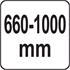 TELESCOPIC ALU. BYPASS LOPPER 660 1000MM