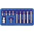 SCREWDRIVER BIT SET SPLINE M5 M12 11PCS