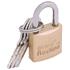 Draper Redline 68019 20mm Brass Cylinder Padlock