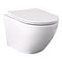 WALL HUNG TOILET TOP RIMLESS INCL. SEAT