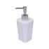 LOTION DISPENSER CUBOID WHITE