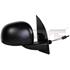 Right Wing Mirror (manual, black cover) for FIAT PANDA, 2010 2012