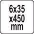 WRECKING BAR, FLAT 450x6x35MM