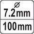 12 PCS SET GLUE STICKS 7,2x100MM BROWN
