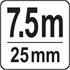 MEASURING TAPE 7,5M X 25 MM