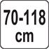 TELESCOPIC HANDLE 118CM