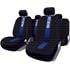 Sparco Universal Polyester Fabric Car Seat Cover Set   Black and Blue For Peugeot 207 2006 2012