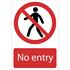 Draper 72169 'No Entry' Prohibition Sign