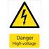 Draper 72237 'Danger High Voltage' Hazard Sign