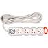 POWER STRIP W. GROUND 4S 3M