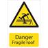 Draper 72395 'Danger Fragile Roof' Hazard Sign