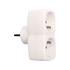 ADAPTOR W. EARTHING 2 SOCKETS