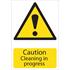 Draper 72440 'Caution Cleaning' Hazard Sign