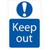 Draper 72913 'Keep Out' Mandatory Sign