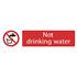 Draper 73160 'Not Drinking Water' Prohibition Sign