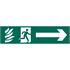 Draper 73164 'Running Man Arrow Right' Safety Sign