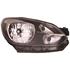 Right Headlamp (Halogen, Takes H4 Bulb, With Black Bezel, Supplied Without Motor) for Volkswagen UP 2011 on