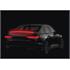 Carbon look Adhesive Spoiler with Integrated Red LED Light   120 cm   12V