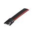 Carbon look Adhesive Spoiler with Integrated Red LED Light   120 cm   12V