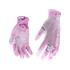POLYESTER GARDEN GLOVES 8" FLOWERS