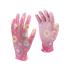 POLYESTER GARDEN GLOVES 8" FLOWERS
