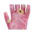POLYESTER GARDEN GLOVES 8" FLOWERS