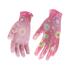 POLYESTER GARDEN GLOVES 8" FLOWERS