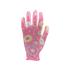 POLYESTER GARDEN GLOVES 8" FLOWERS