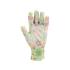 POLYESTER GARDEN GLOVES 8" FLOWERS