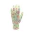 POLYESTER GARDEN GLOVES 8" FLOWERS