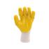 YELLOW LATEX COATED WORKING GLOVES 10.5"
