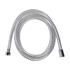 SHOWER HOSE 2.0M PVC CHROME WHITE
