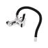 KITCHEN FAUCET WITH BLACK FLEXIBLE SPOUT