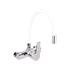 KITCHEN FAUCET WITH WHITE FLEXIBLE SPOUT